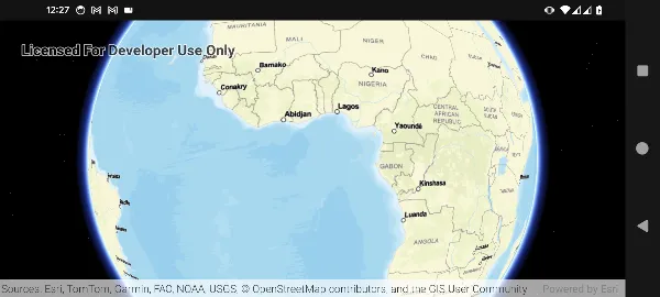 TestArcGISの実行結果