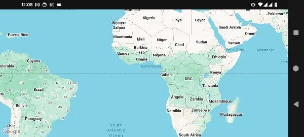 TestGoogleMapsの実行結果