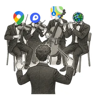 地図の指揮者のように地図を扱いたい